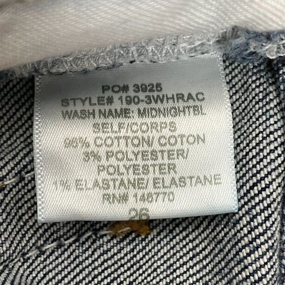 Re/Done Originals  Revolve High Rise Ankle Crop Jean Midnight Blue Dark Wash 27 - Picture 9 of 12